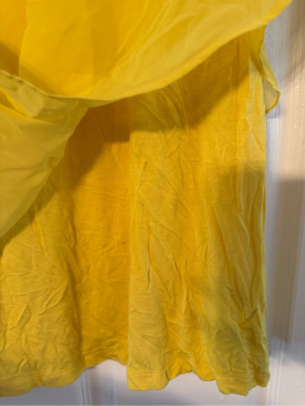 AB Studio Yellow Layered Ruffle Blouse - Picture 3 of 7